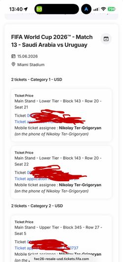 World Cup Saudi Arabia vs Uruguay tickets * READ DESCRIPTION*