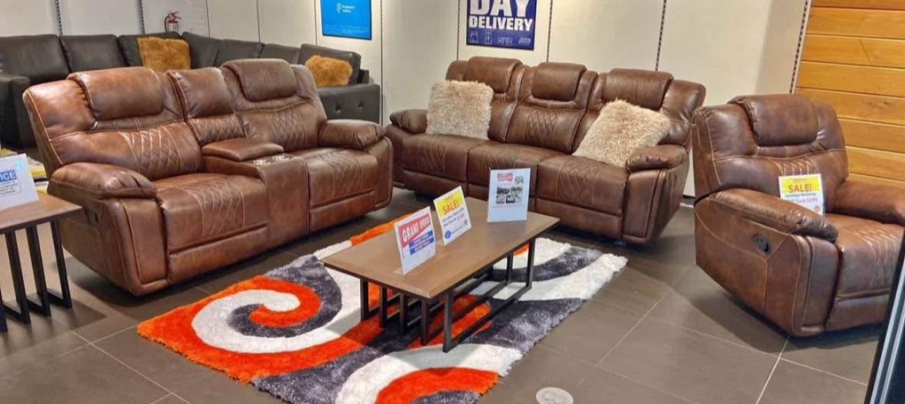 COMFY NEW SANTIAGO RECLINING SOFA AND LOVESEAT SET ON SALE ONLY $1099. IN STOCK SAME DAY DELIVERY π EASY FINANCING