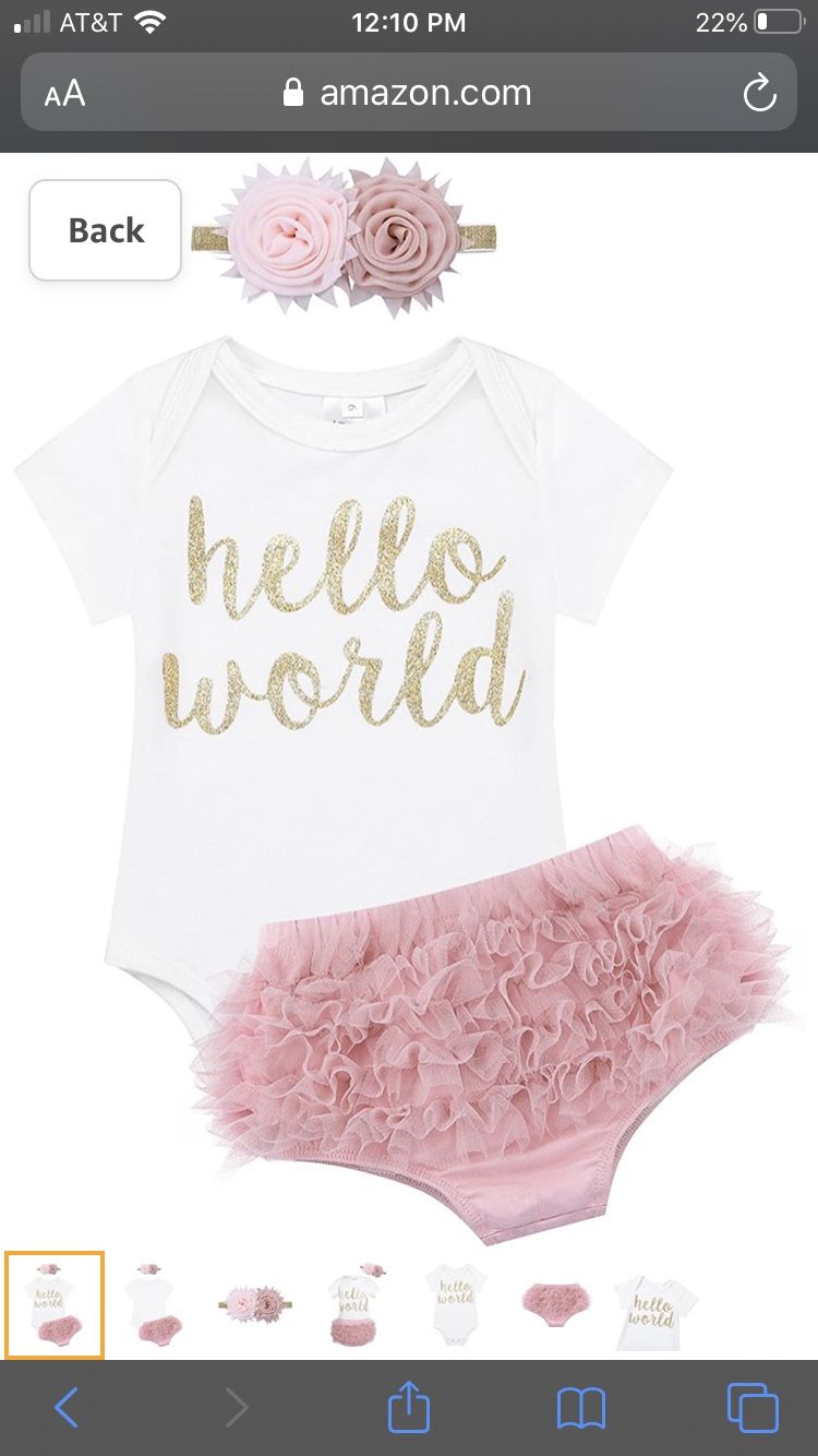 Brand new still in package Newborn baby girl outfit