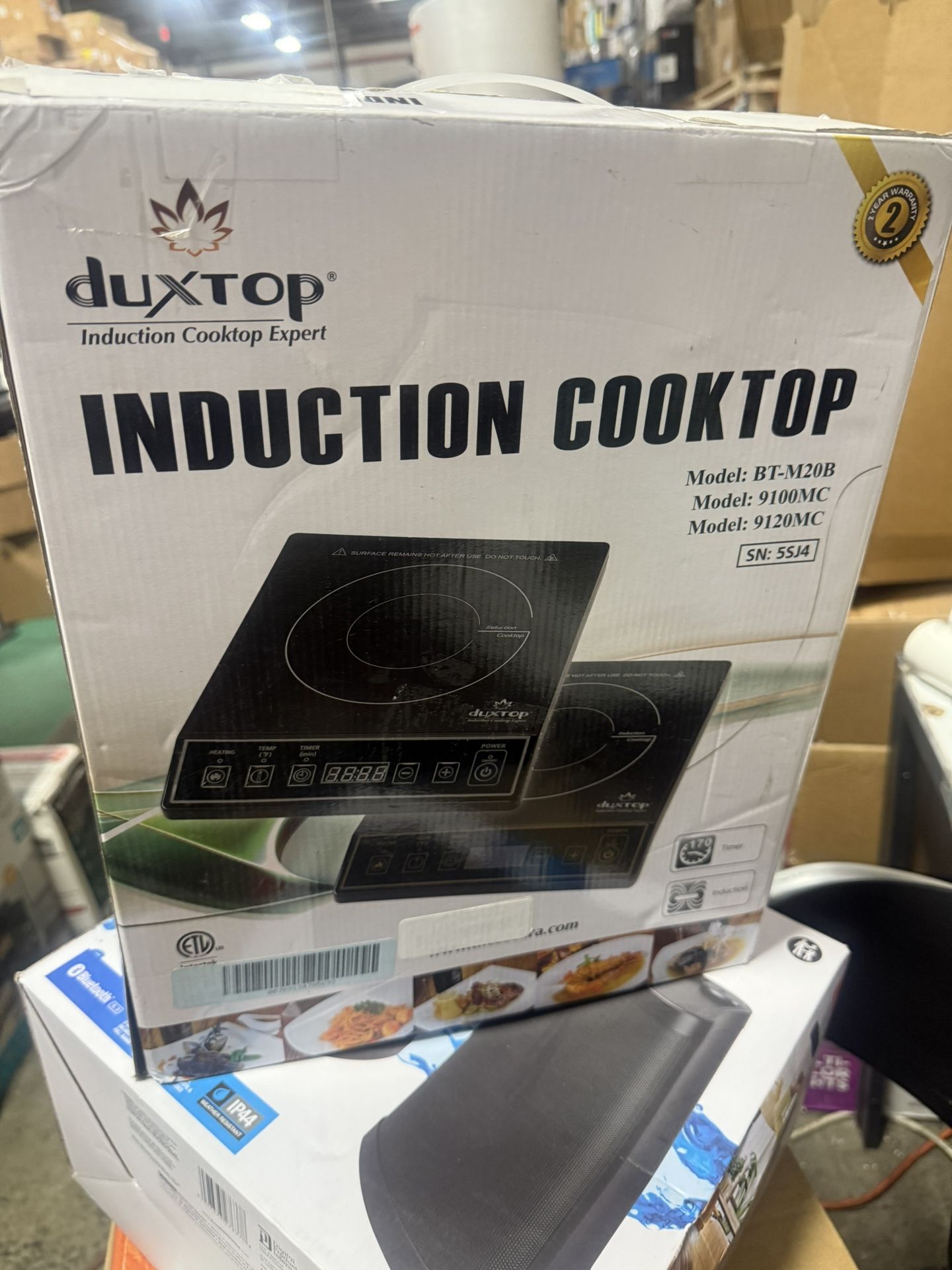 Duxtop 1800W Portable Induction Cooktop Countertop Burner, Black 9100MC/BT-M20B