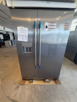 KitchenAid 48" 29.4 Cu. Ft. PrintShield Stainless Steel Built-In Side-by-Side Refrigerator with Exterior Water and Ice Dispenser