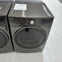 Mother’s Day Sale!🤰LG 7.4 Cu. Ft. Vented SMART Stackable Gas Dryer in Black Steel with TurboSteam and Sensor Dry Technology $700 off MSRP!