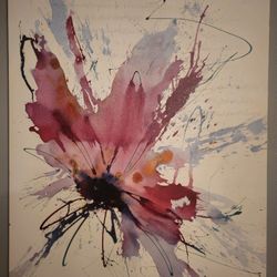 Original Abstract Floral Painting – Dallas Artist Family
