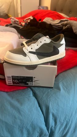 JORDAN 1 TRAVIS SCOTT OLIVE TD 10
