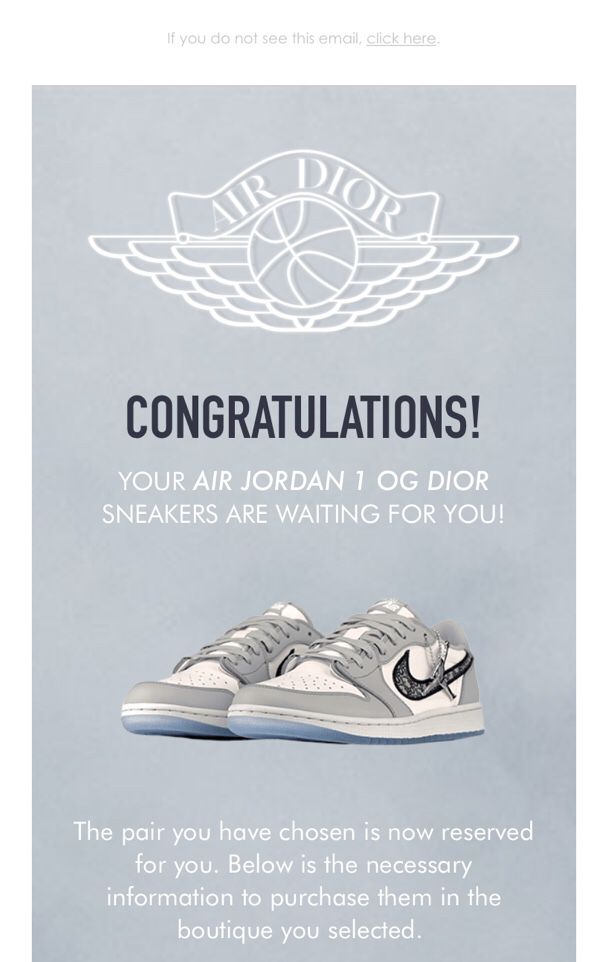 Jordan 1 OG Dior - Air Dior