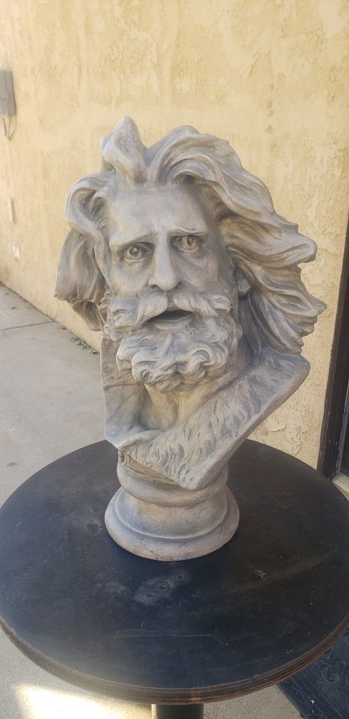 Moses / Jerry Garcia Head Statue 28" Tall
