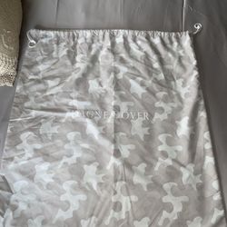 DAGNE DOVER Camouflage Logo Drawstring XL Dust Bag 26” X 25”