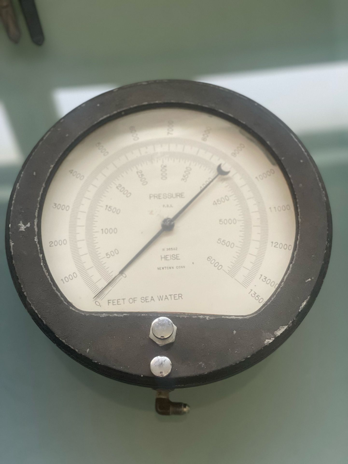 Vintage Heise Pressure Gauge 10-1/2” Steampunk 