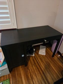 Ikea black desk