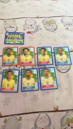 Panini Brazil National Team Sticker Cards Lot
