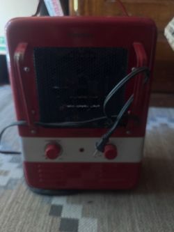 Red Portable Electric Space Heater