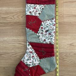Crazy Quilting Christmas Stocking