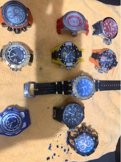 10 invicta watches assorted