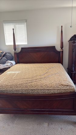 King bedroom set solid wood