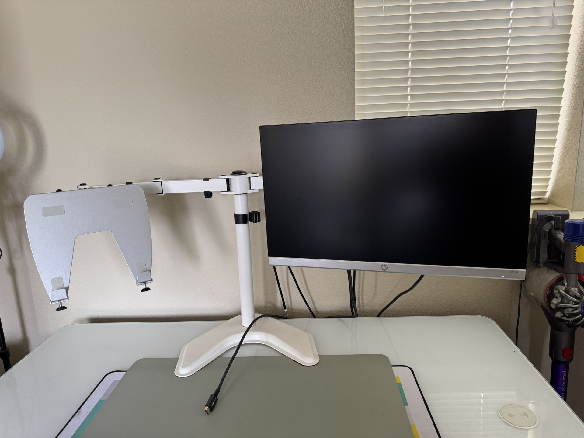 2 in 1 Monitor Mount w/ Laptop Holder