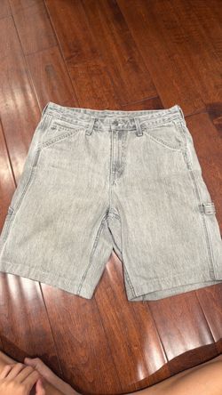 Vintage Levi's Grey Carpenter Denim Shorts Jorts W32