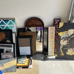 Canvas Artwork, Framed Artwork, Mirrors Lot Sale!