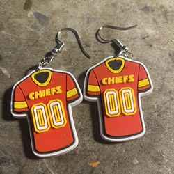 Kansas City Chiefs croc charm earrings