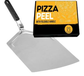 Pizza Peel, Foldable Pizza Peel 13 X 16 In. Owl&Pro Owl&Pro Pizza Peel Foldable - Pizza Paddle Stainless Steel (13x16 inches) Professional Pizza Oven 