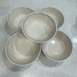 Set of 5 Vintage Corelle Forever Yours Bowls