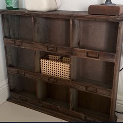 Small wooden shelves / cabinet / storage  / decorative