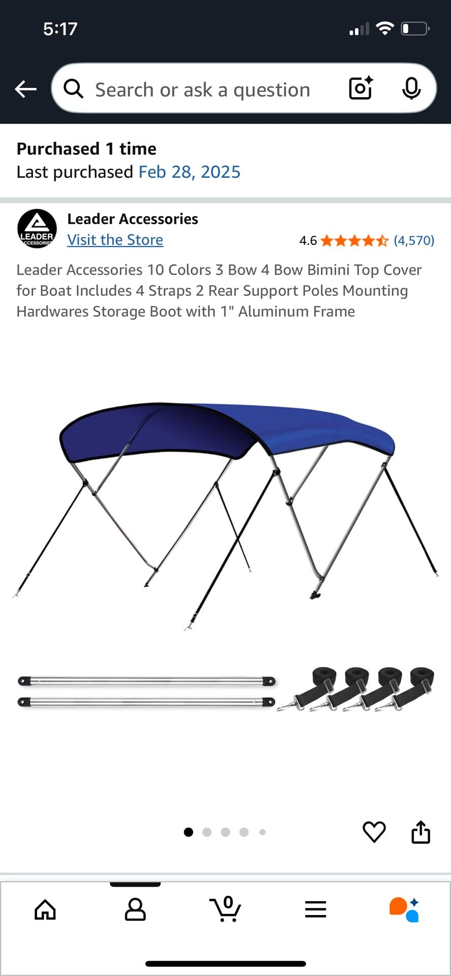 Bimini Boat Cover
