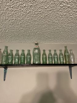Antique coke bottles