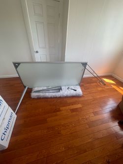 Metal Glass Desk great condition