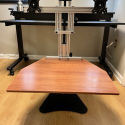 Dual Monitor Sit/stand Desktop 
