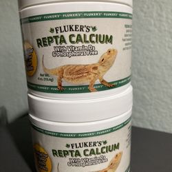 FLUKER'S Calcium Reptile Supplement With Added Vitamin D3, 4 oz (2 Pack)