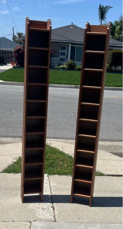 DVD holders or you could put knickknacks