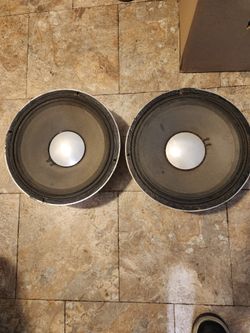 E 120 JBL 12" Guitar Speakers good working tested condition. Missing back plates sound the way they should very good, tested. One hundred percent PRO