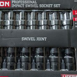 Icon professional impact swivel socket set