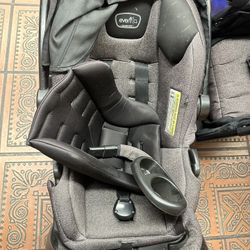 Evenflow Complete Set Stroller Car Seat 