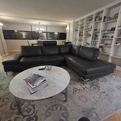 Leather Gray Sectional Sofa