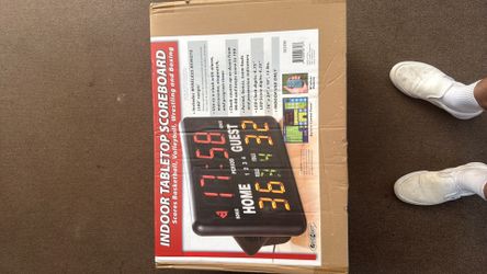 Indoor Tabletop Scoreboard with remote.