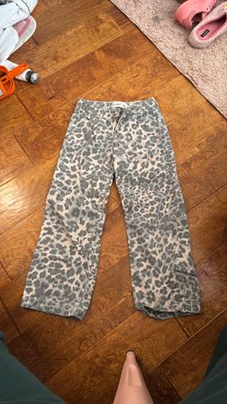 Girls Abercrombie & Fitch leopard denim