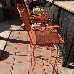 Black Metal Outdoor Patio Chairs
