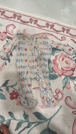 Caden Lane newborn “Little Sister” pajamas