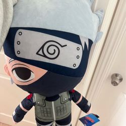 Large Naruto Kakashi Plush Pillow Stuffed Toy Anime Collectible Excellent Condition