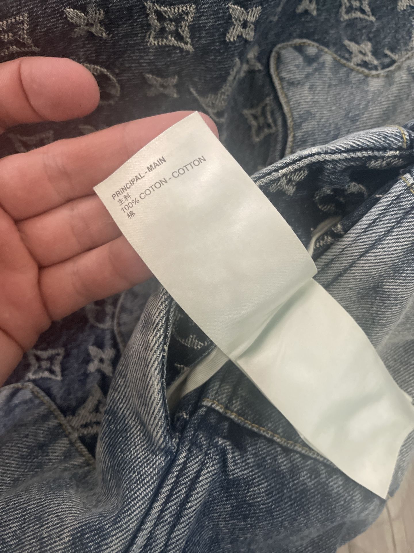 LOUIS VUITTON MONOGRAM PATCHWORK DENIM HOODIE for Sale in Beverly