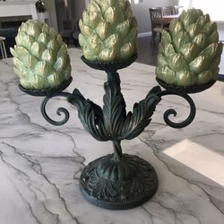 Holder with Artichoke candles