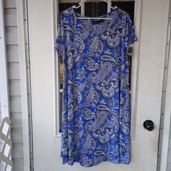 Nicole Miller NY; Paisley dress size 1X