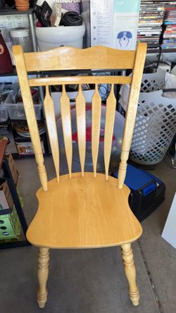 Solid wood chair