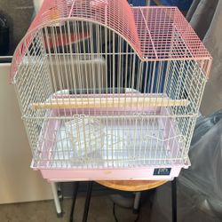 Bird Cage With Food Container