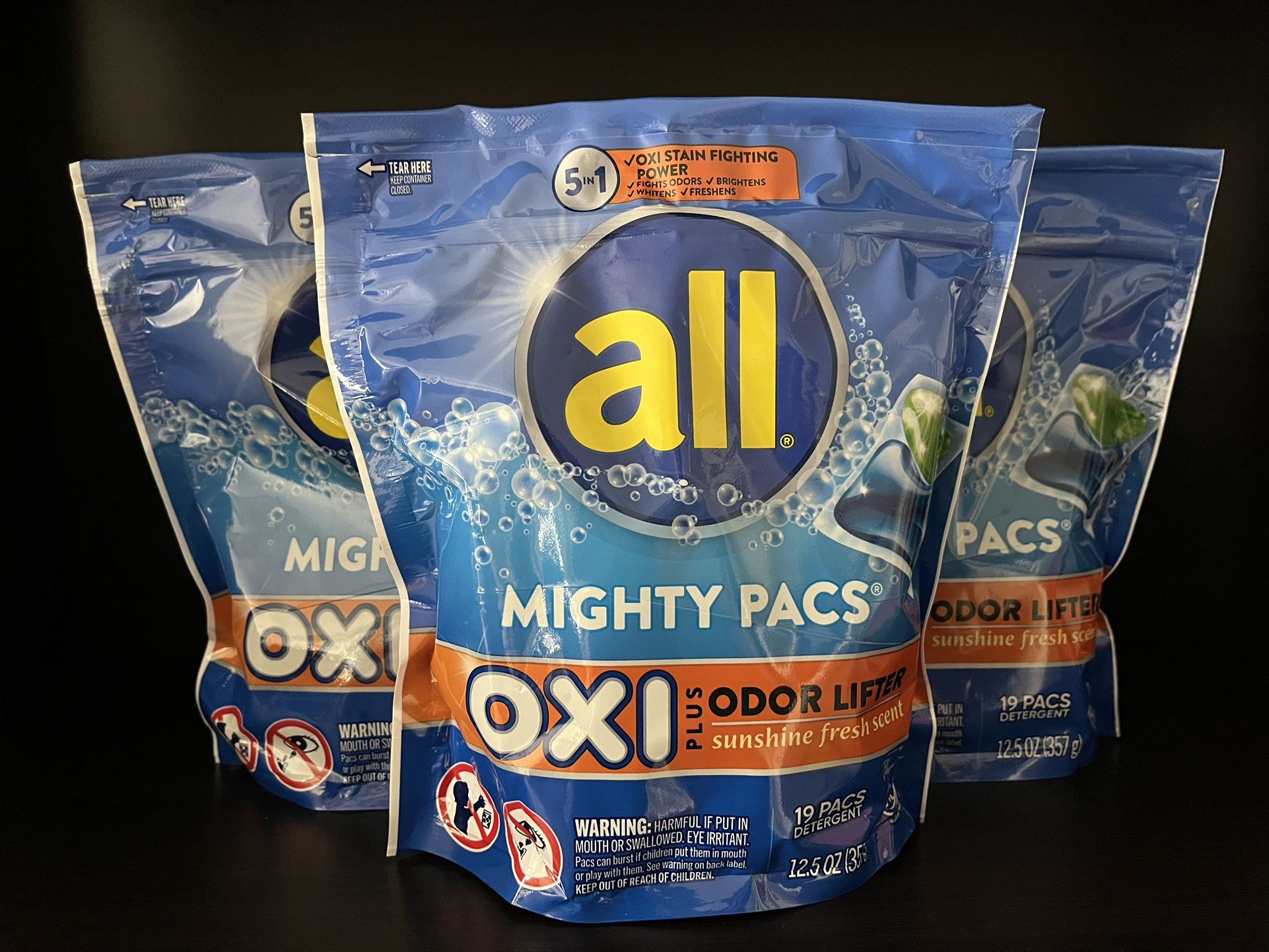   (3) X $14.99 ALL MIGHTY PACS LAUNDRY DETERGENT (PACK OF 3)