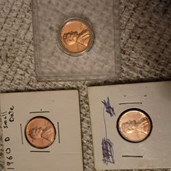 Uncirculated.  1960 Penny's. 1 Of Them Rare Small Date