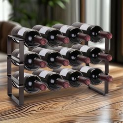 3-Tire Stackable Wine Rack