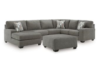 Clarington Greystone 3-Piece Sectional and Oversized Ottoman (Online Special Price)