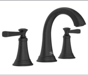 American Standard Rumson 8 in. Widespread 2-Handle Bathroom Faucet in Matte Black